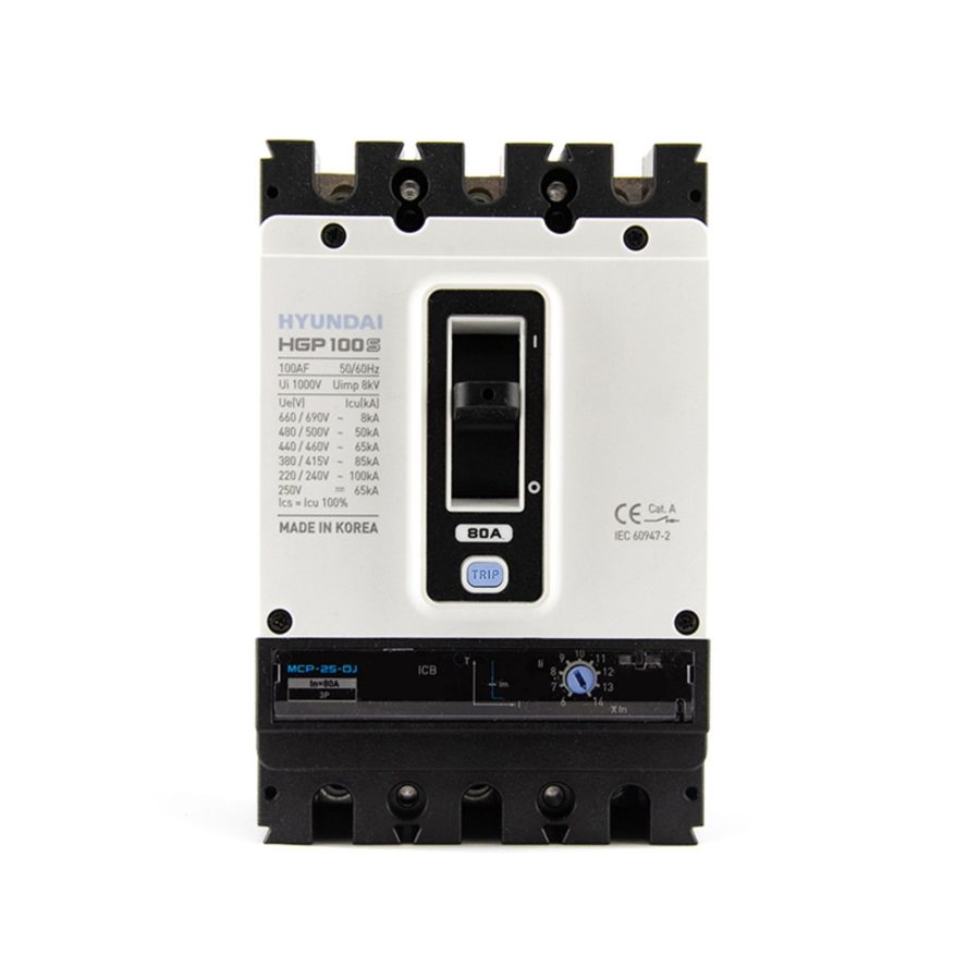 Автоматический выключатель HGP100S-G 3PMPS0000C 00020 20А ток к.з. 85кА АС380/415В тип G
