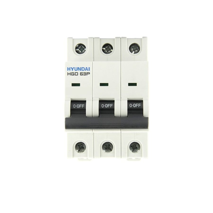 Автоматический выключатель HGD63P 3PMDS0000C D 3P 3А 10kA (STANDARD)