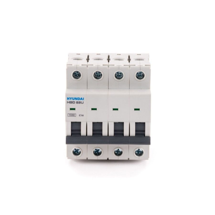 Автоматический выключатель HGD63-U 4PMCS0000C C 4P 16А 15kA (STANDARD)
