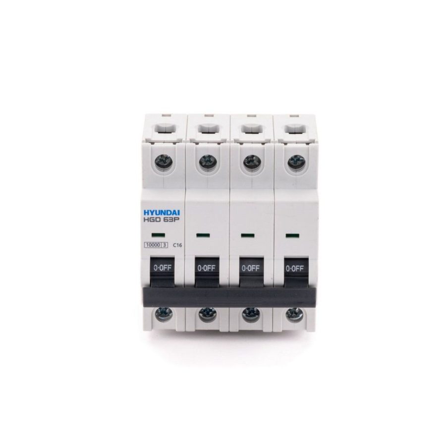 Автоматический выключатель HGD63P 4PMCS0000C C 4P 16А 10kA (STANDARD)