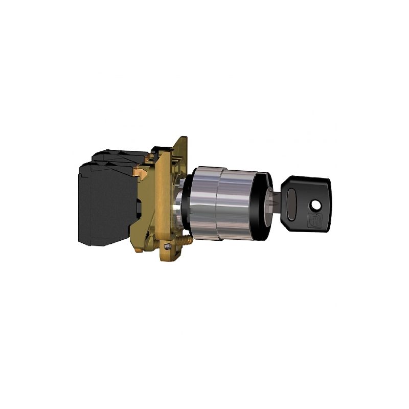 Переключатель 3 позиции с ключем 2НО Ronis 455 XB4BG03