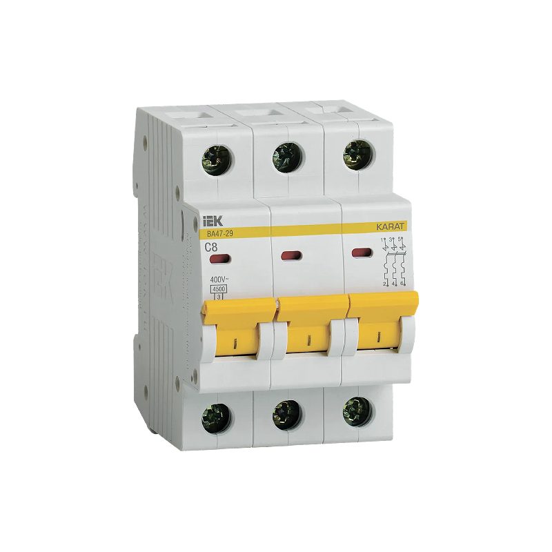 ВА47-29 (3ф) 8А IEK E-PRO
